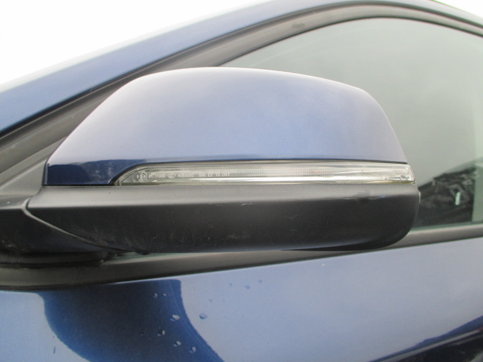 BMW X1 2018 F48 NSF PASSENGER SIDE WING MIRROR MEDITERRANEAN BLUE C10