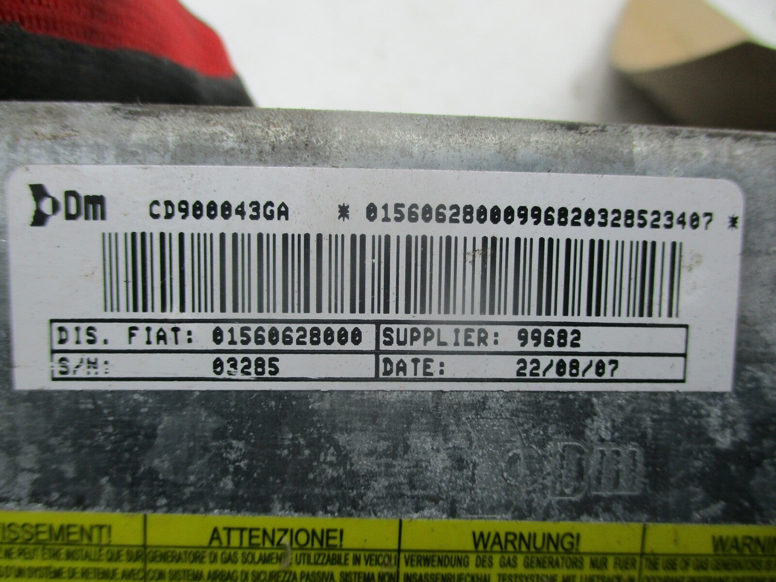 ALFA ROMEO 159 1.9 OS DRIVER SIDE KNEE SAFETY BAG 01560628000