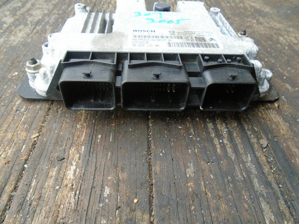 PEUGEOT 307 2005 1.6 HDI ECU ENGINE CONTROL MODULE UNIT 9662213180