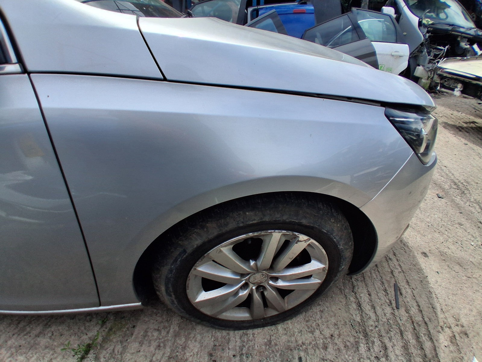2014 PEUGEOT 308 MK2 OSF DRIVER SIDE FRONT WING PANEL SILVER EZR