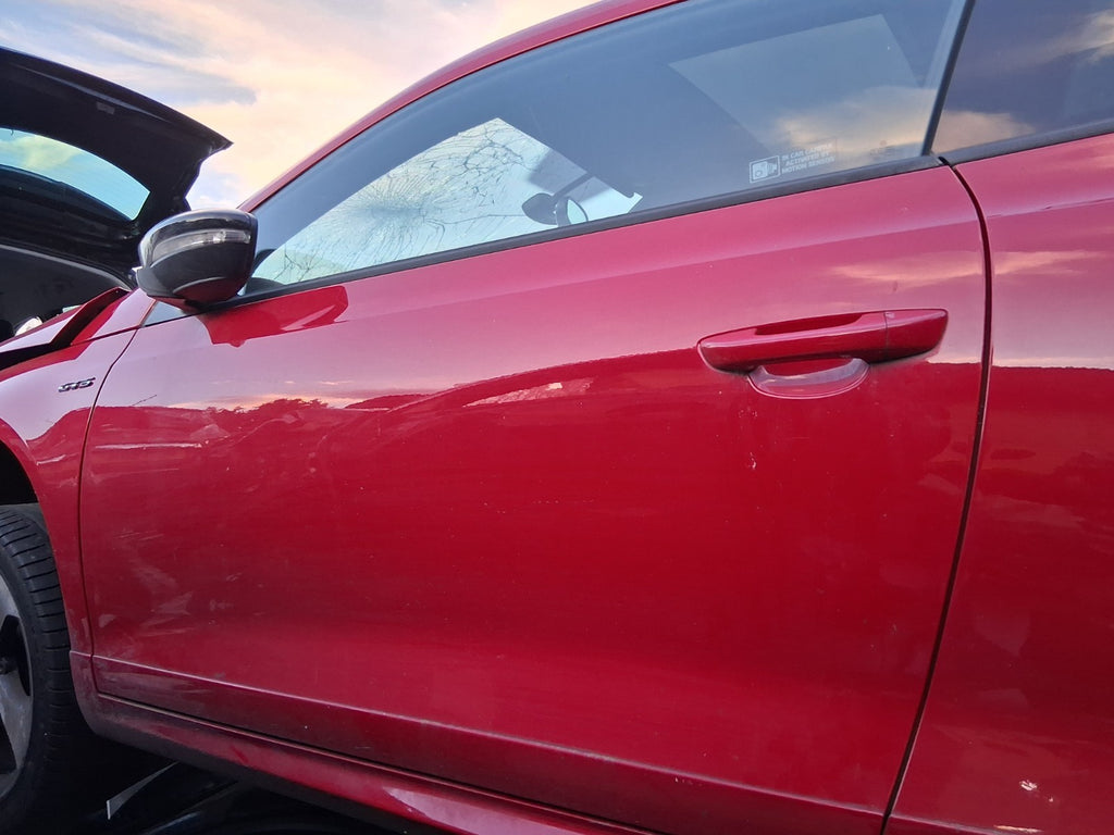 2014 VW VOLKSWAGEN SCIROCCO MK3 NS PASSENGER SIDE BARE DOOR SALSA RED LA3H