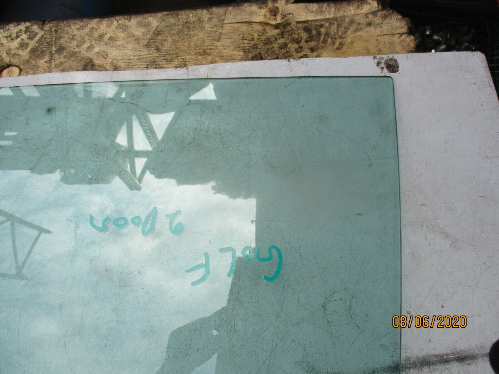 VOLKSWAGEN GOLF CABRIO MK3 1998 NSF PASSENGER FRONT DOOR WINDOW GLASS 43R-001413