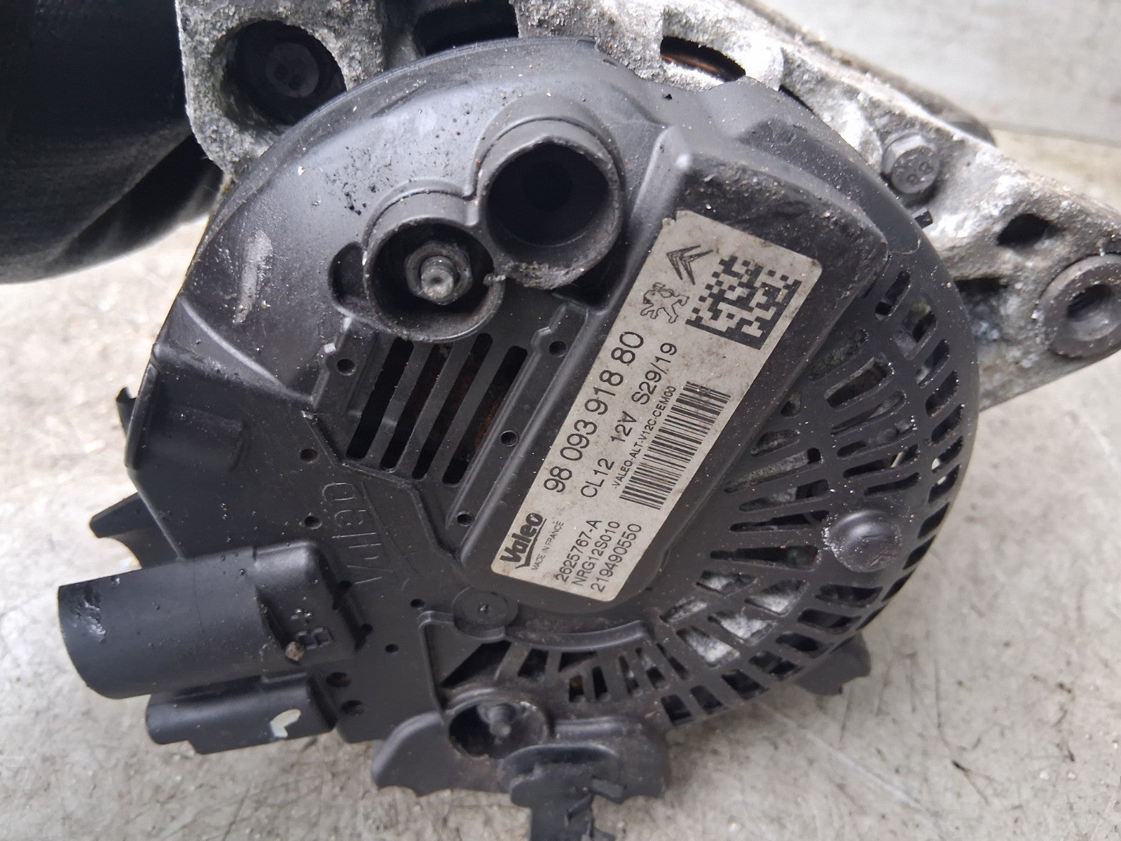 2021 CITROEN C4 MK3 ALTERNATOR 9809391880