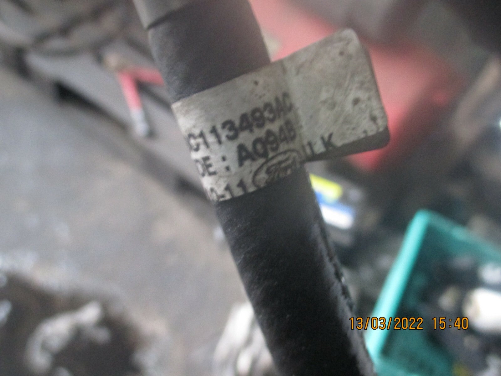 FORD TRANSIT 2011 MK7 POWER STEERING PIPE LOW PRESSURE 6C113493