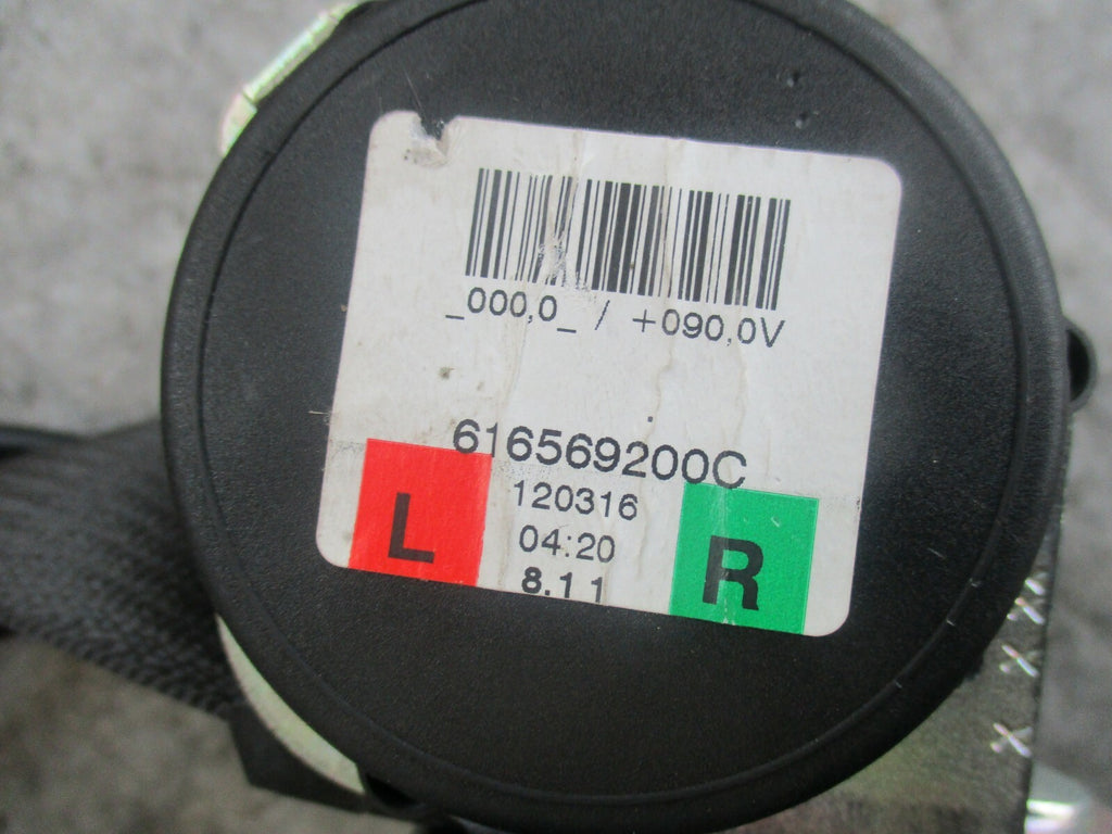 VAUXHALL ASTRA J NSR PASSENGER SIDE REAR PRE TENSIONED SEAT BELT 616569200C