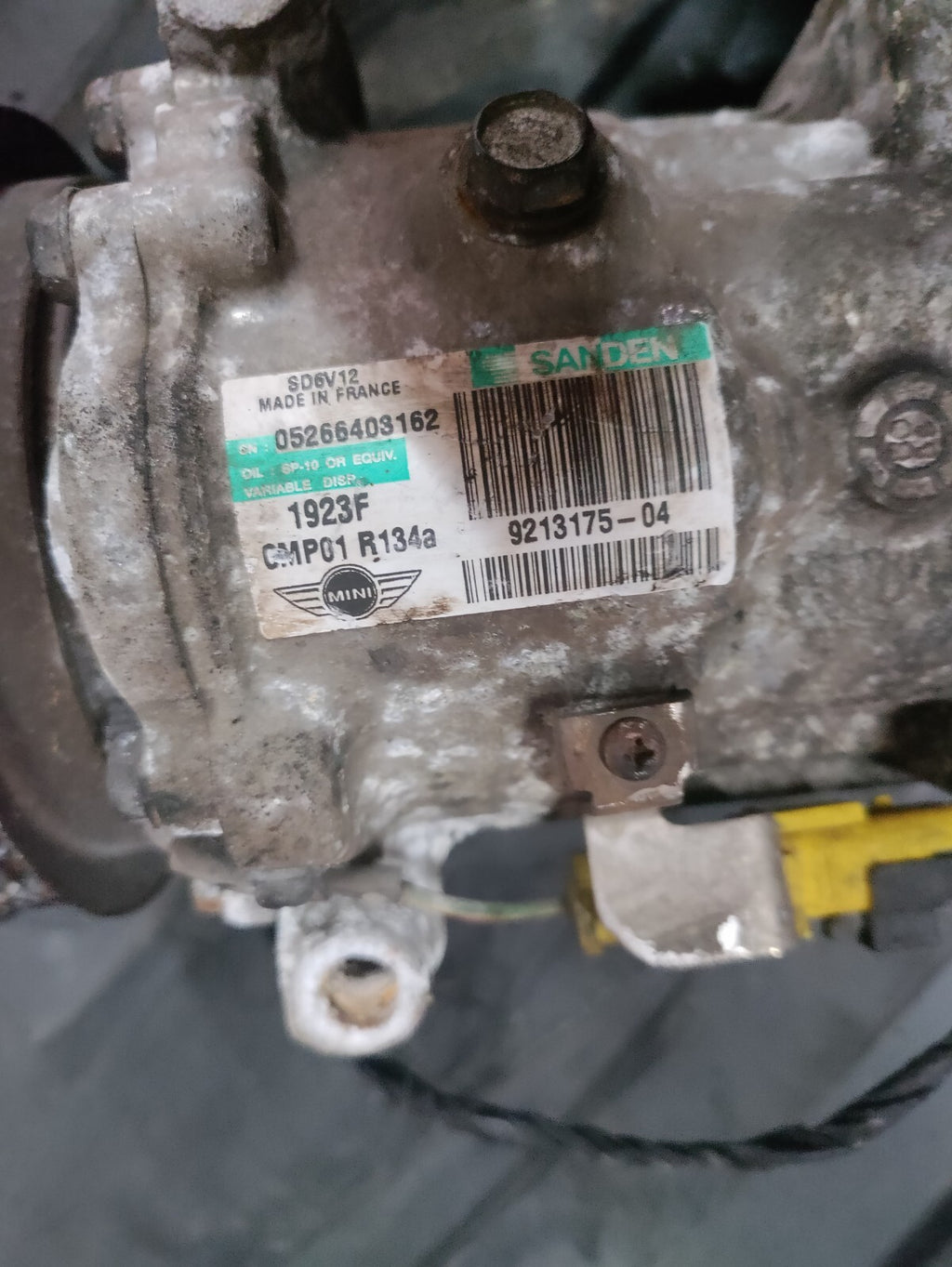 MINI COOPER D AC COMPRESSOR PUMP SD6V12 921317504 REF 5
