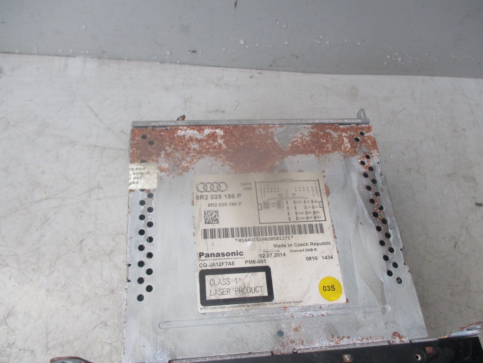AUDI Q5 S LINE 2014 RADIO CD PLAYER STEREO HEAD UNIT 8R2035186P