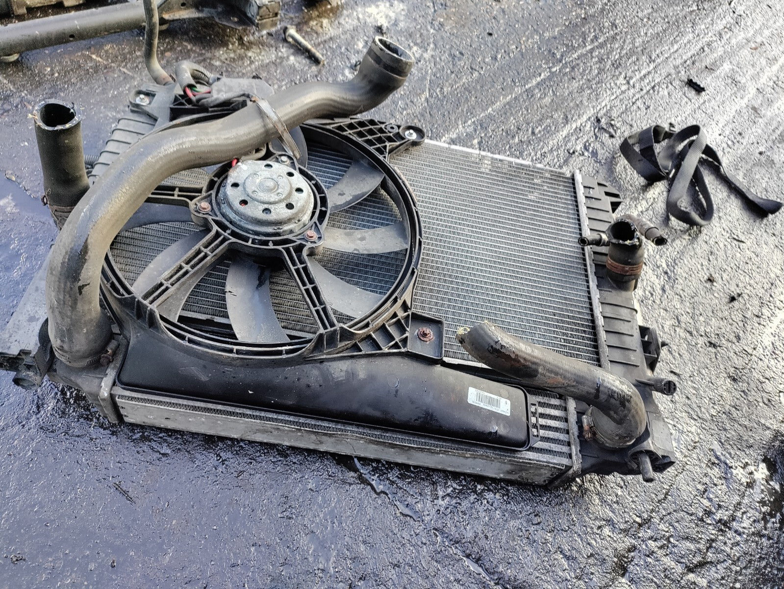 2009 VAUXHALL MERIVA A 1.7 DIESEL COMPLETE RADIATOR RAD PACK 52413735