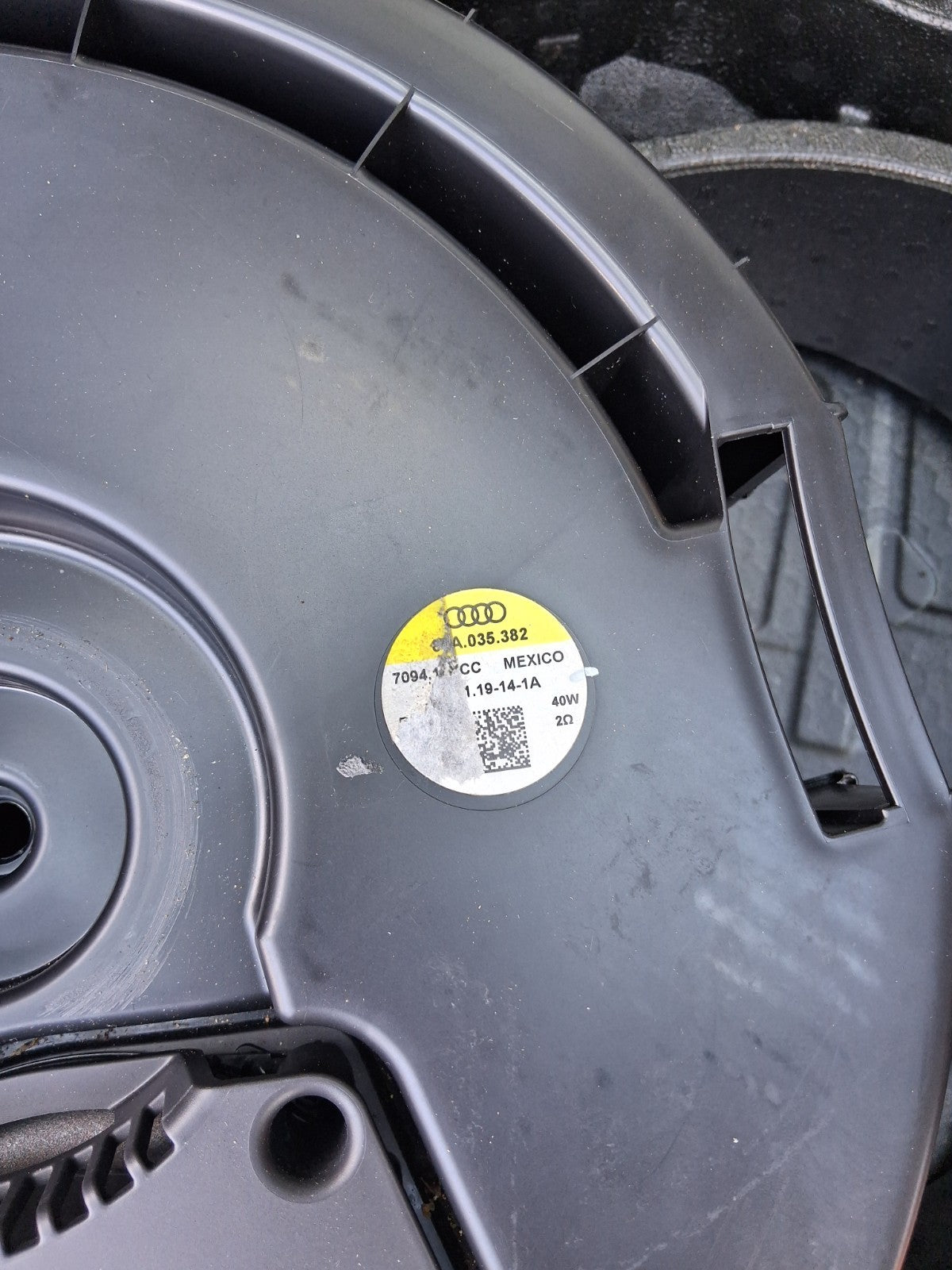 2019 AUDI Q5 FY REAR BOOT SUBWOOFER 80A035382