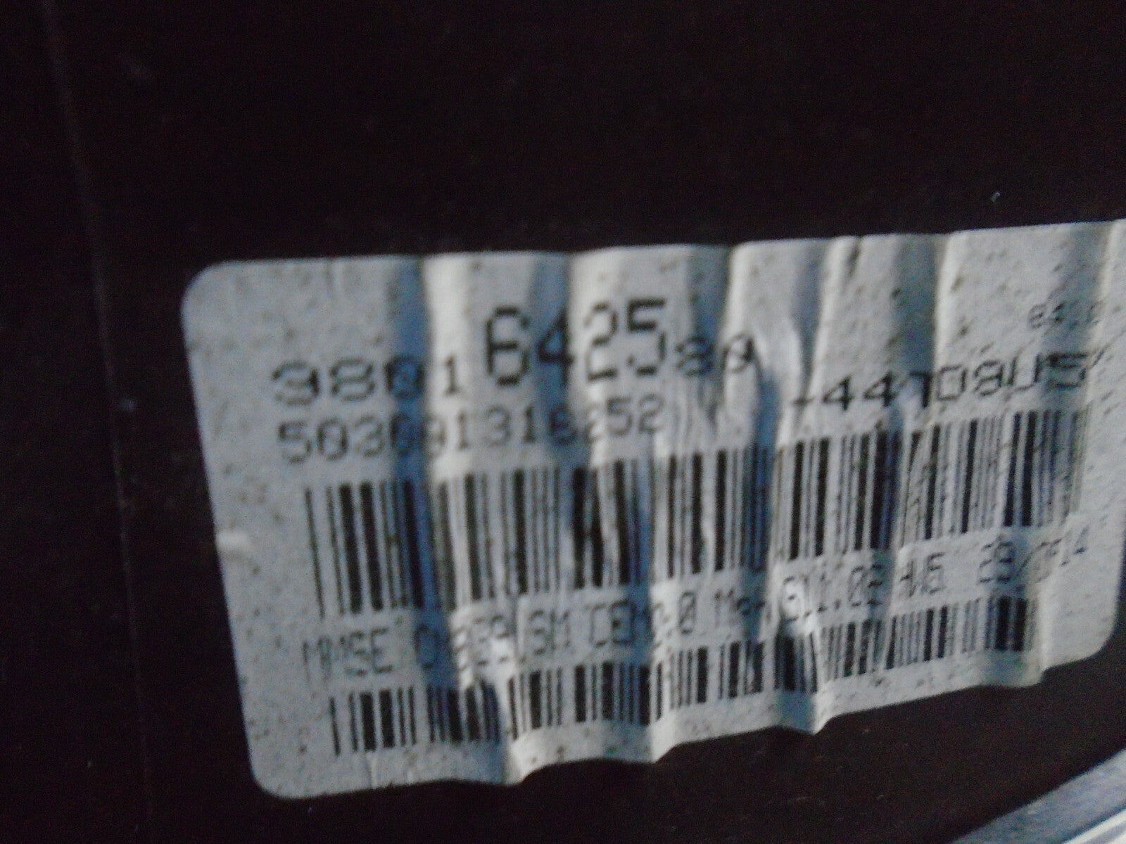 PEUGEOT PARTNER 2014 MK4 SPEEDOMETER INSTRUMNET CLUSTER 9801642580