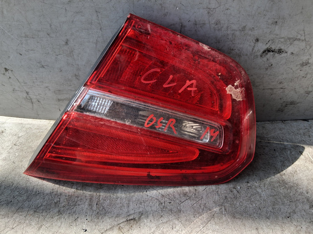MERCEDES BENZ CLA 2014 OSR DRIVER SIDE REAR RIGHT INNER TAIL LIGHT A1569061258