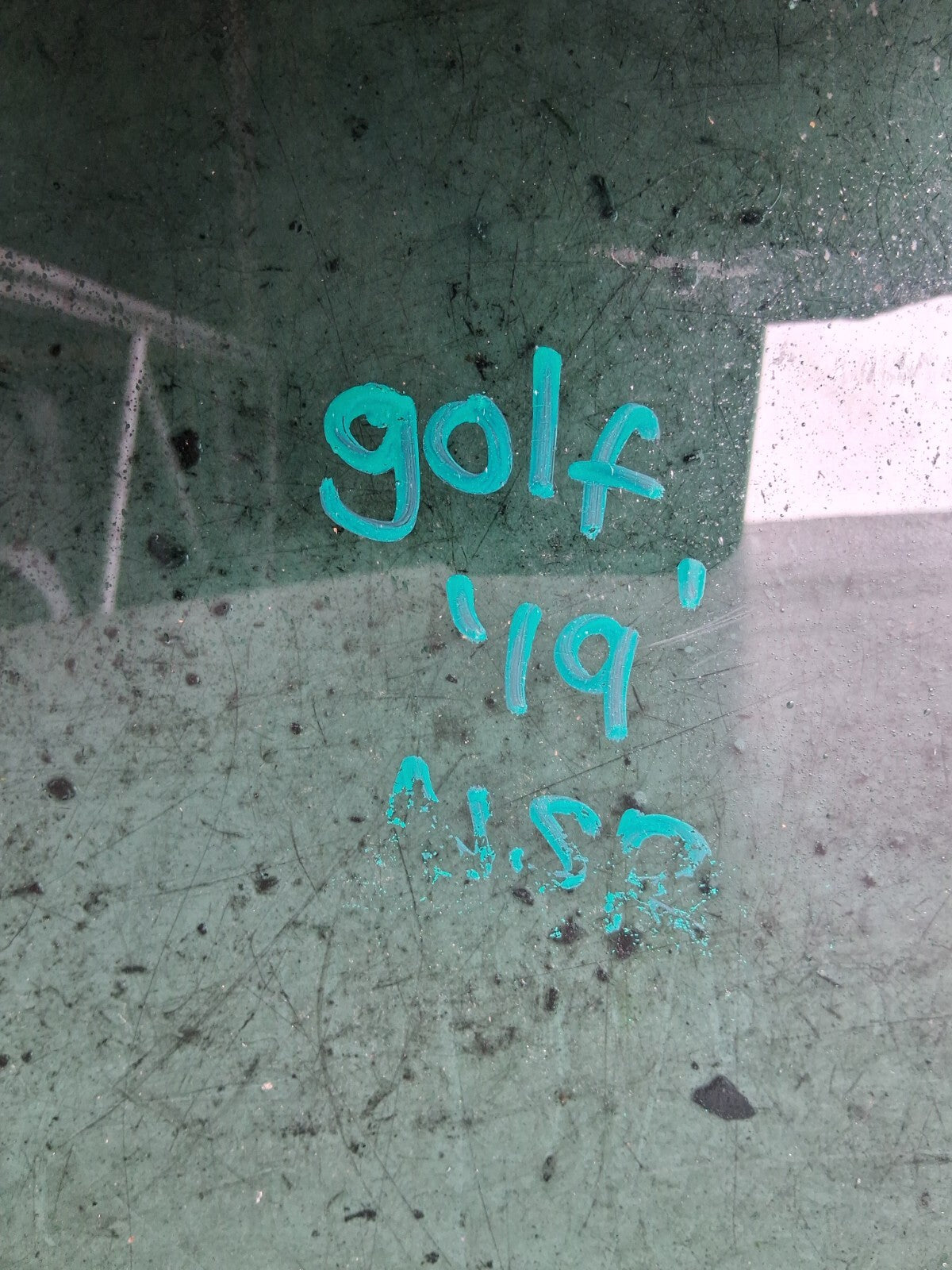VOLKSWAGEN GOLF MK7 2019 NSR PASSENGER SIDE REAR LEFT WINDOW GLASS 43R001108