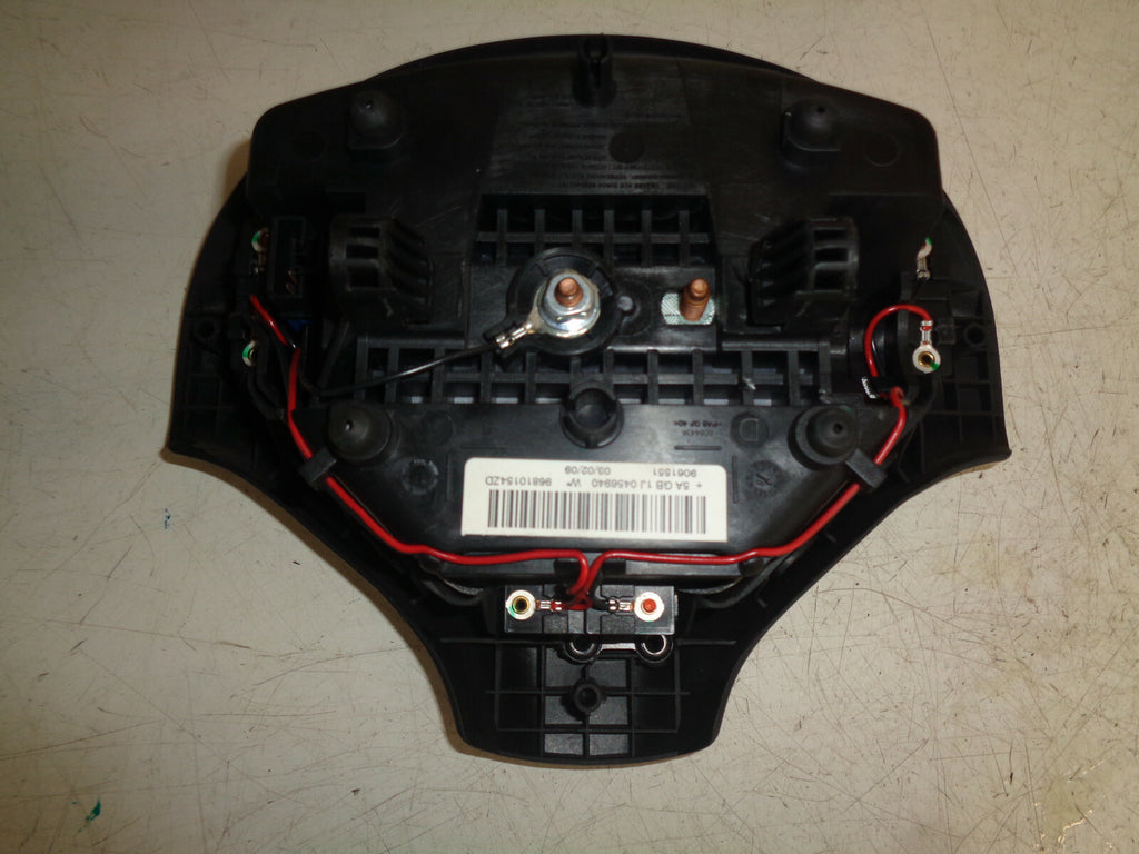 PEUGEOT 308 2009 OS DRIVER SIDE STEERING WHEEL SAFETY BAG 96810154ZD
