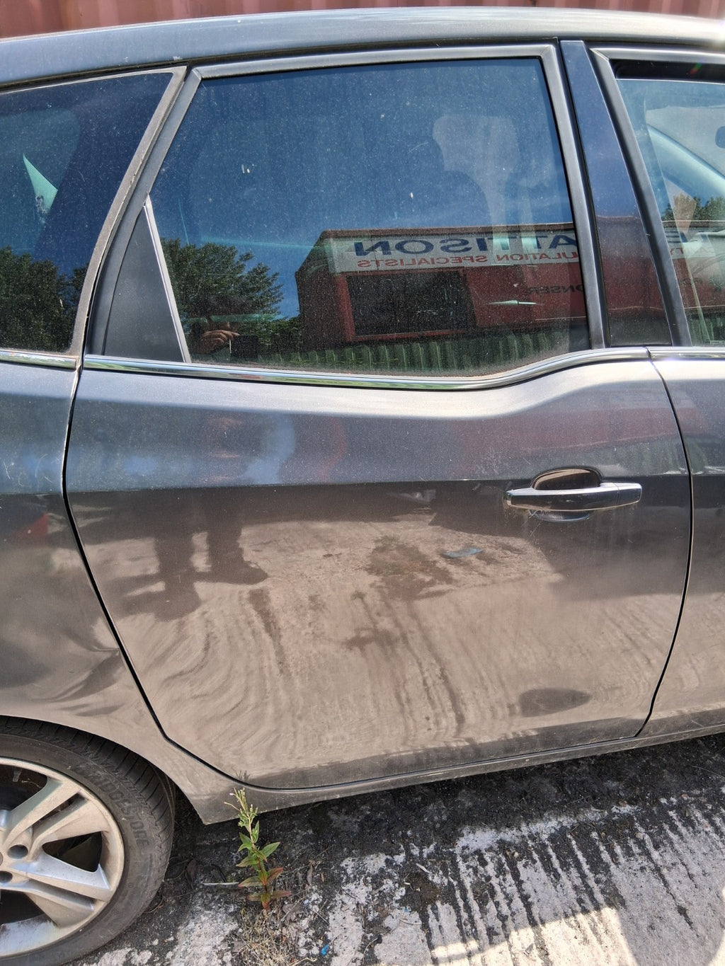 2016 VAUXHALL MERIVA B MK2 OSR DRIVER SIDE REAR RIGHT BARE DOOR GREY