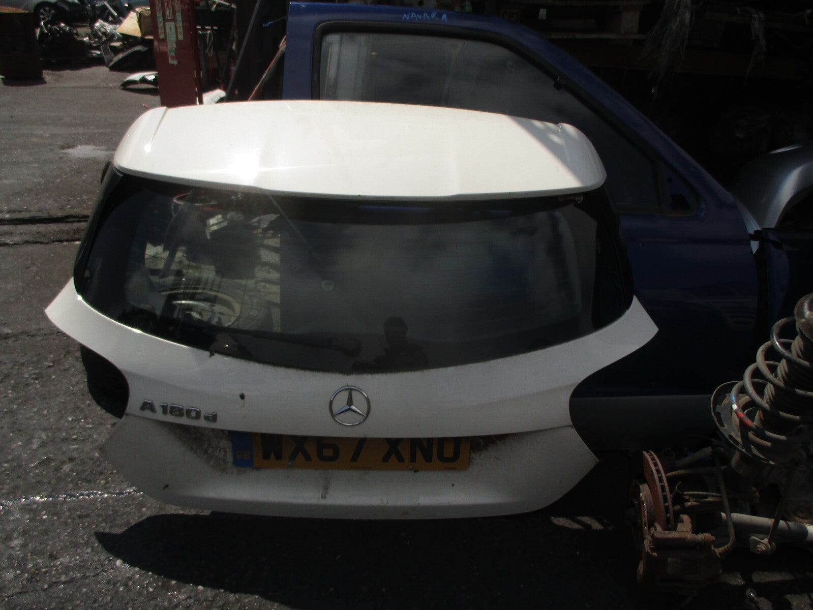 2017 MERCEDES BENZ A CLASS W176 COMPLETE REAR HATCHBACK BOOTLID TAILGATE WHITE