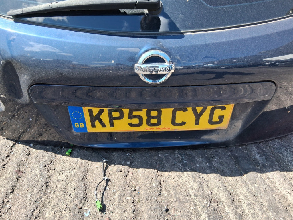2008 NISSAN QASHQAI J10 MK1 COMPLETE TAILGATE BOOTLID BLUE