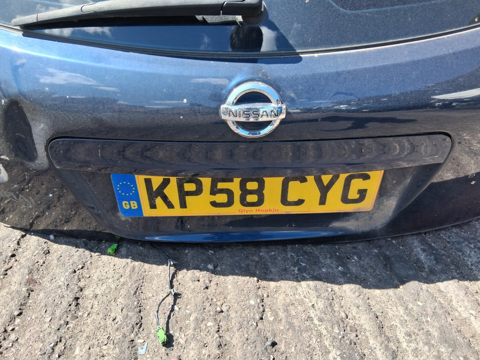 2008 NISSAN QASHQAI J10 MK1 COMPLETE TAILGATE BOOTLID BLUE