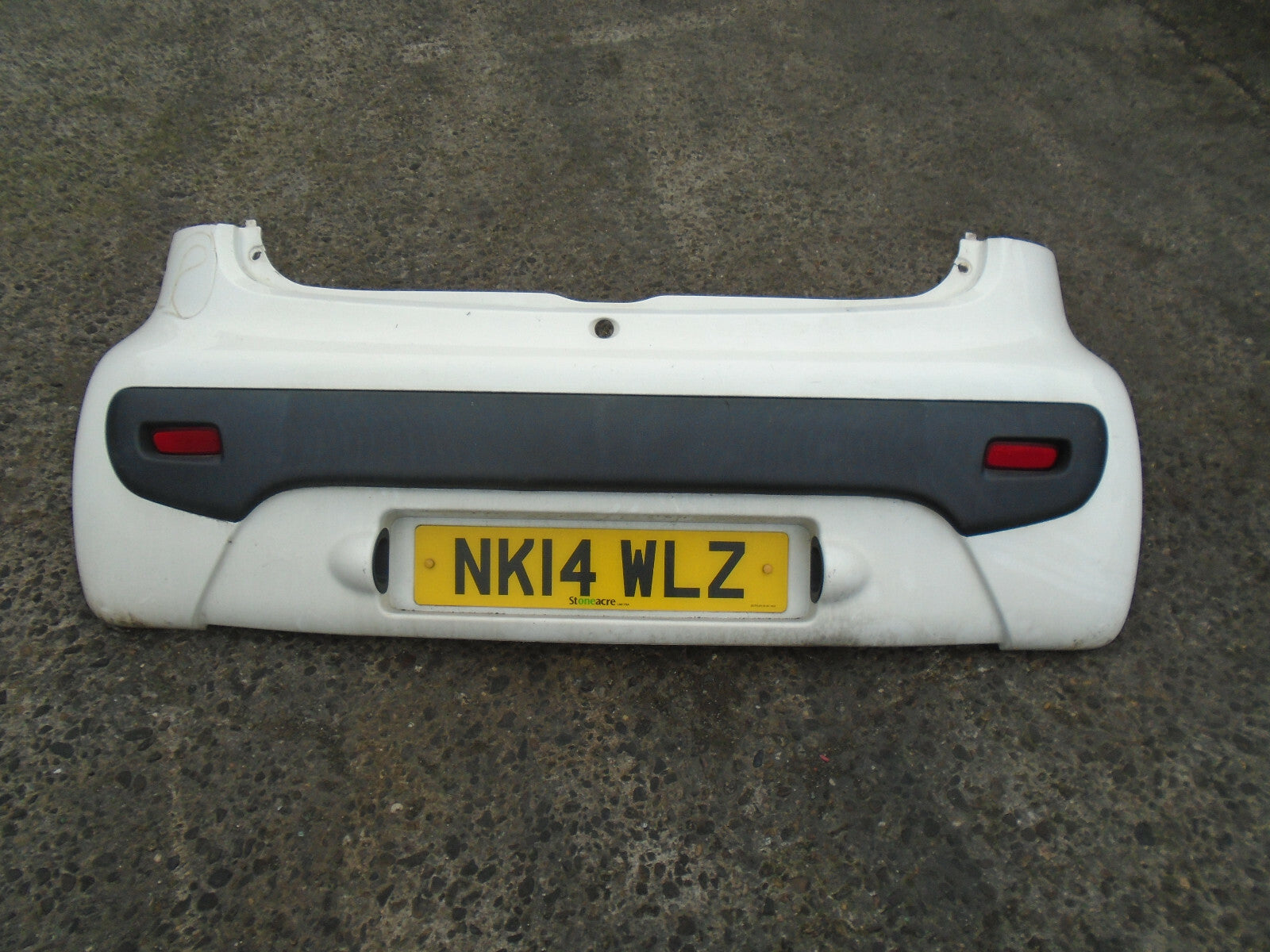 CITROEN C1 MK2 2014 3 DOOR REAR BUMPER COMPLETE WHITE