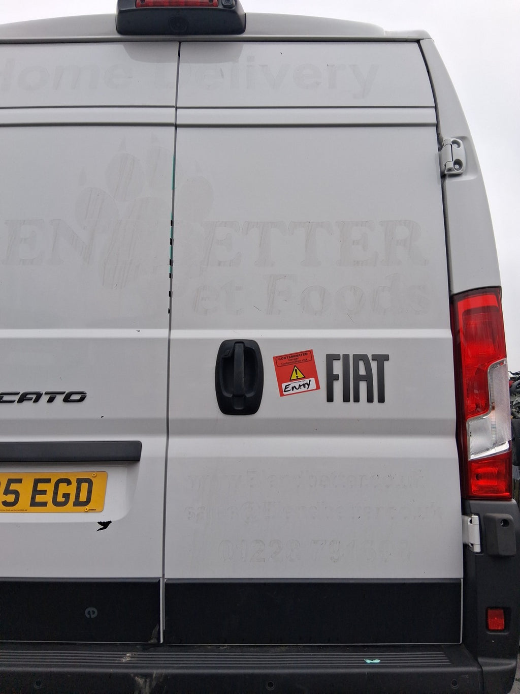 2025 FIAT DUCATO MK3 HIGH ROOF OSR DRIVER SIDE REAR RIGHT COMPLETE DOOR WHITE