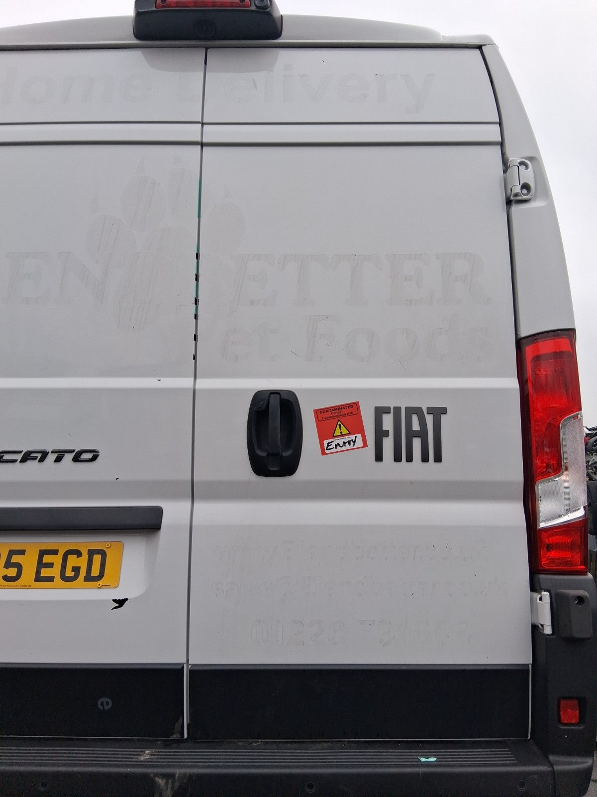 2025 FIAT DUCATO MK3 HIGH ROOF OSR DRIVER SIDE REAR RIGHT COMPLETE DOOR WHITE