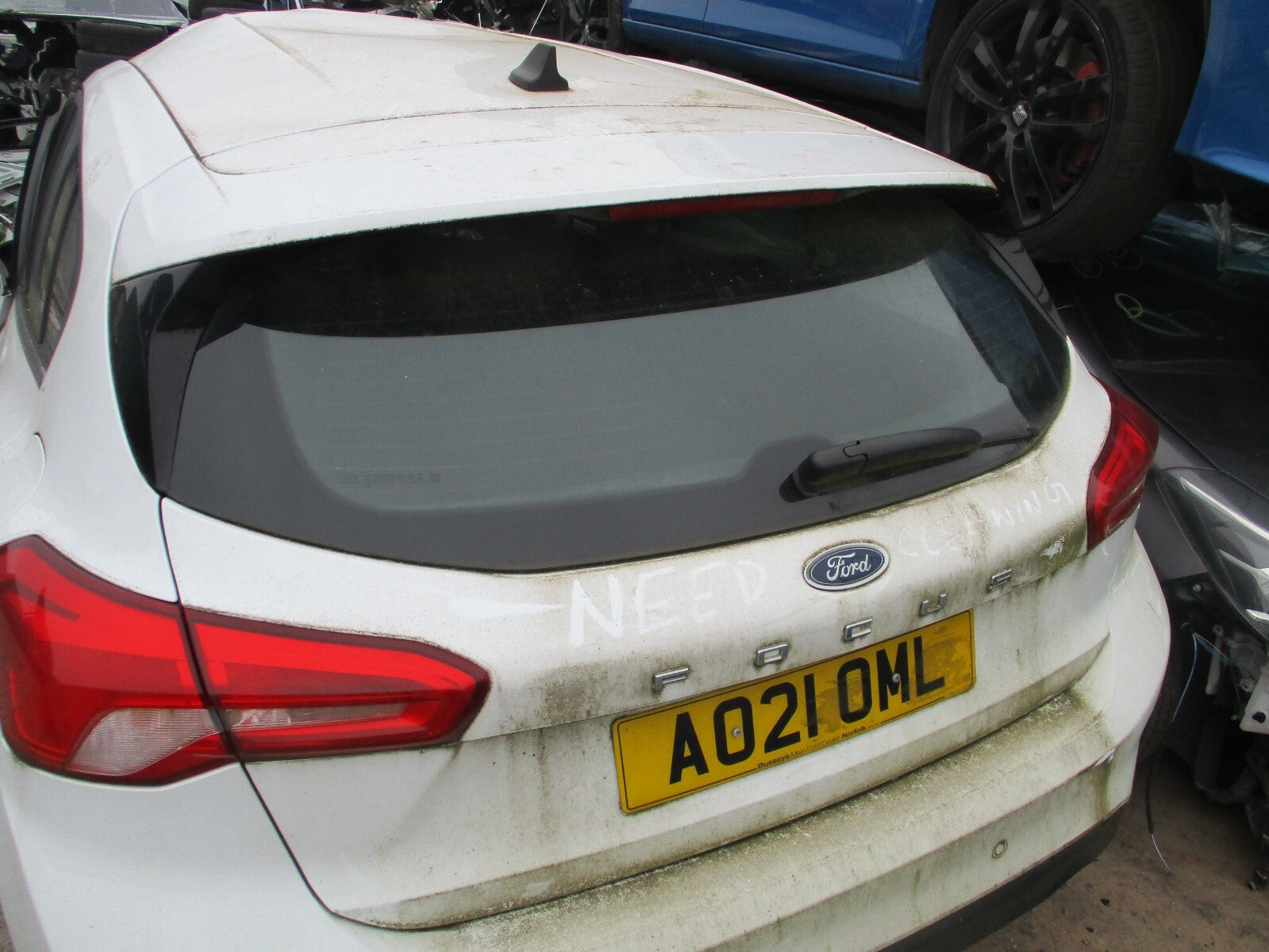 FORD FOCUS MK4 2021 BARE TAILGATE BOOTLID FROZEN WHITE 5J