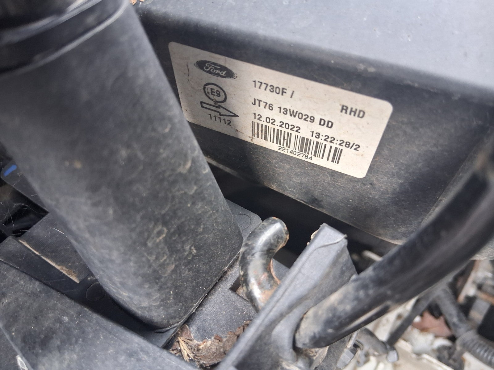 FORD TRANSIT COURIER MK1 2022 OSF DRIVER FRONT HEADLIGHT HEADLAMP JT7613W029DD