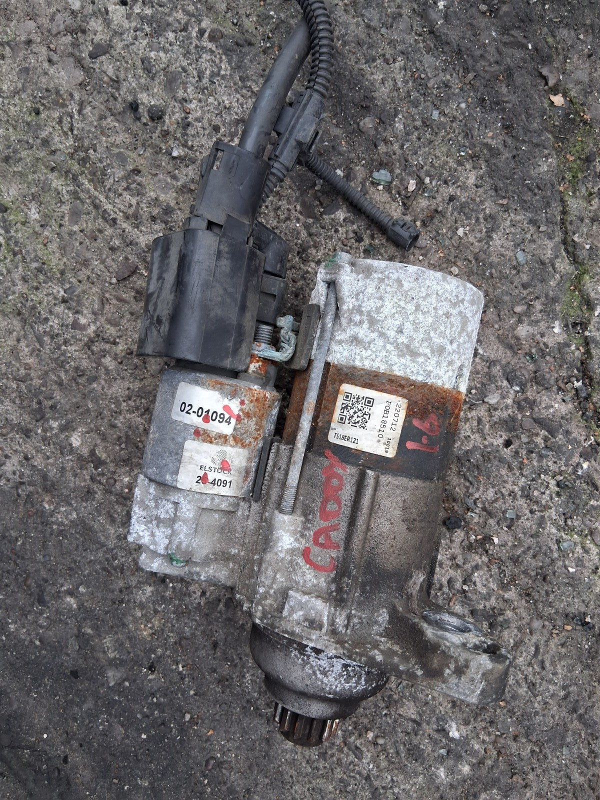2014 VW VOLKSWAGEN CADDY 1.6 DIESEL STARTER MOTOR TS18ER121
