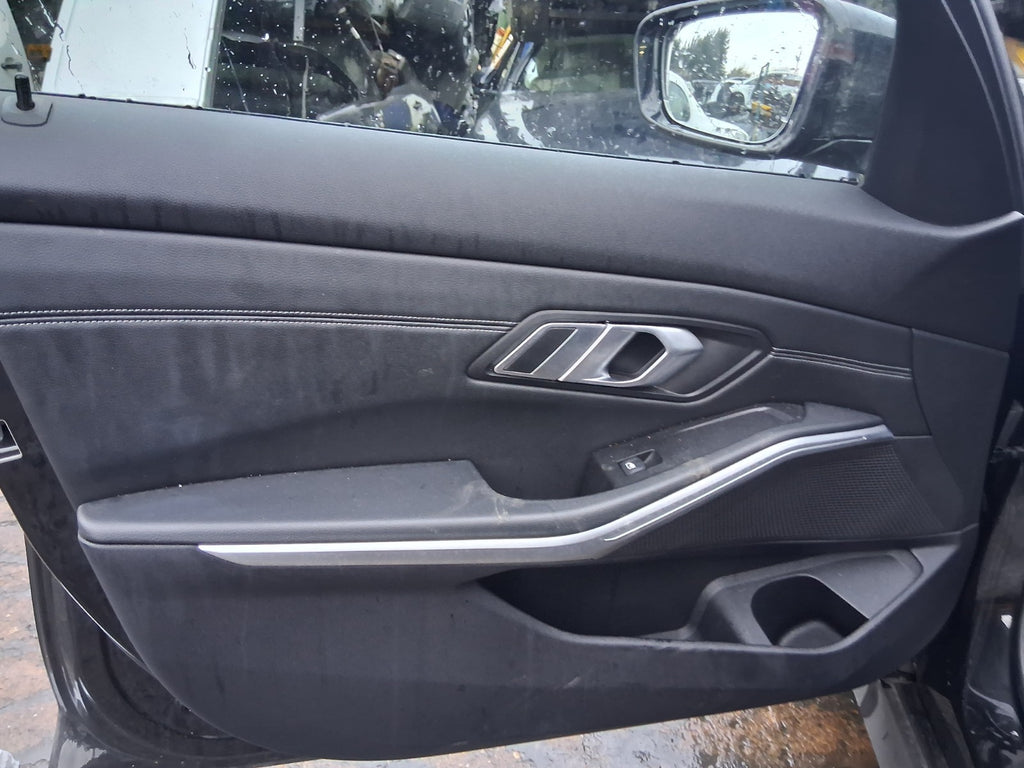 2019 BMW 3 SERIES G20 NSF PASSENGER SIDE FRONT BLACK DOOR CARD PANEL