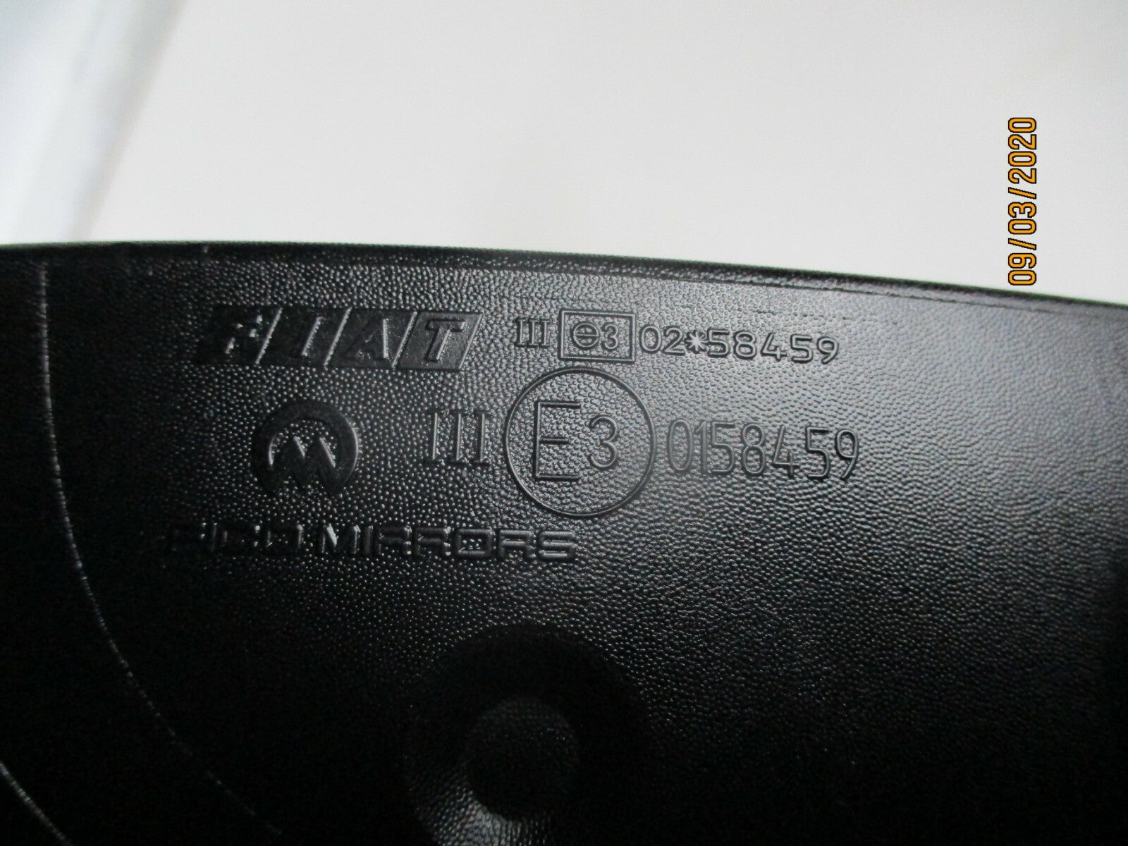 FIAT STILO 2005 NS PASSENGER SIDE ELECTRIC DOOR WING MIRROR BLACK E30158459