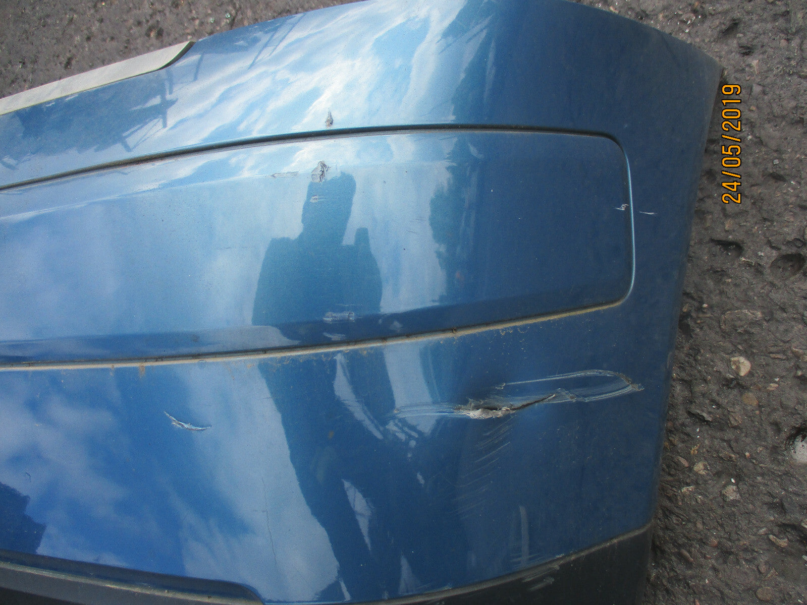 AUDI A2 2002 REAR BUMPER COMPLETE BLUE