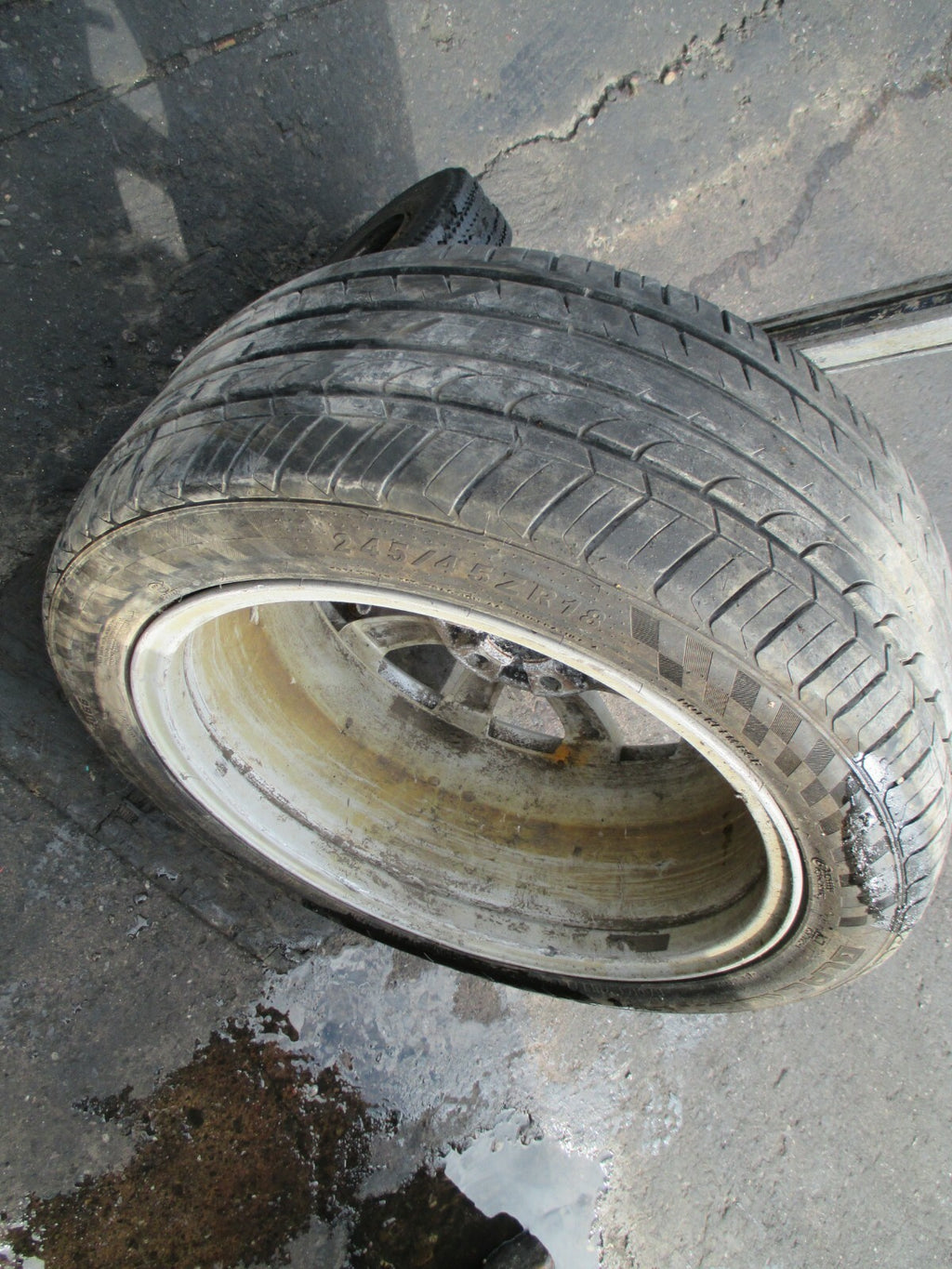JAGUAR XF FACELIFT 2013 RARE 18 INCH ALLOY WHEEL RIM TYRE 245 45 18 5 STUD    #3