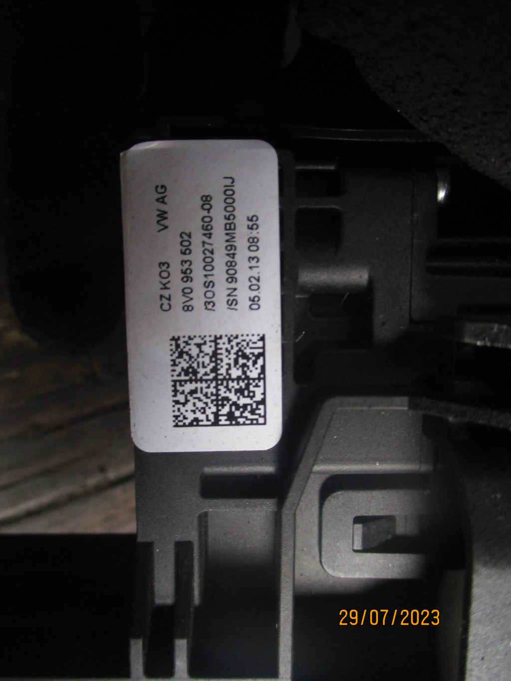 AUDI A3 2013 INDICATOR WIPER STALKS & SQUIB SLIP RING 8V0953521