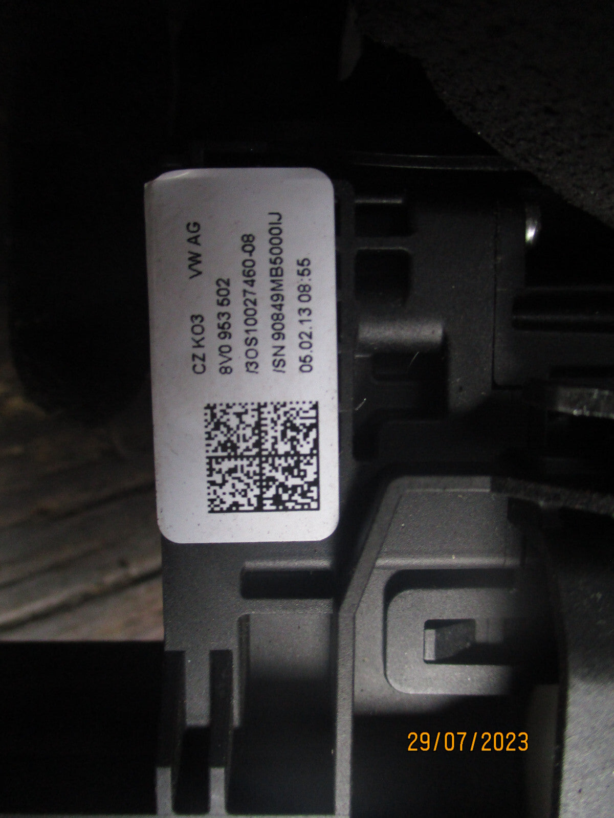 AUDI A3 2013 INDICATOR WIPER STALKS & SQUIB SLIP RING 8V0953521