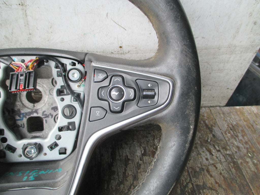 VAUXHALL INSIGNIA MK1 2013-2015 MULTIFUNCTION LEATHER STEERING WHEEL 22992758