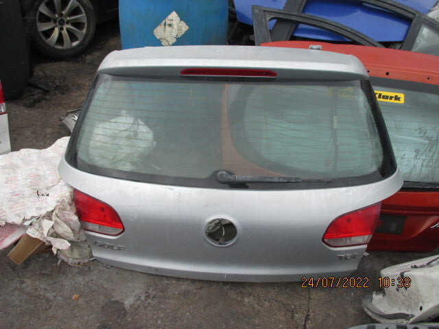 VW VOLKSWAGEN GOLF MK6 2009 REAR BOOTLID TAILGATE SILVER