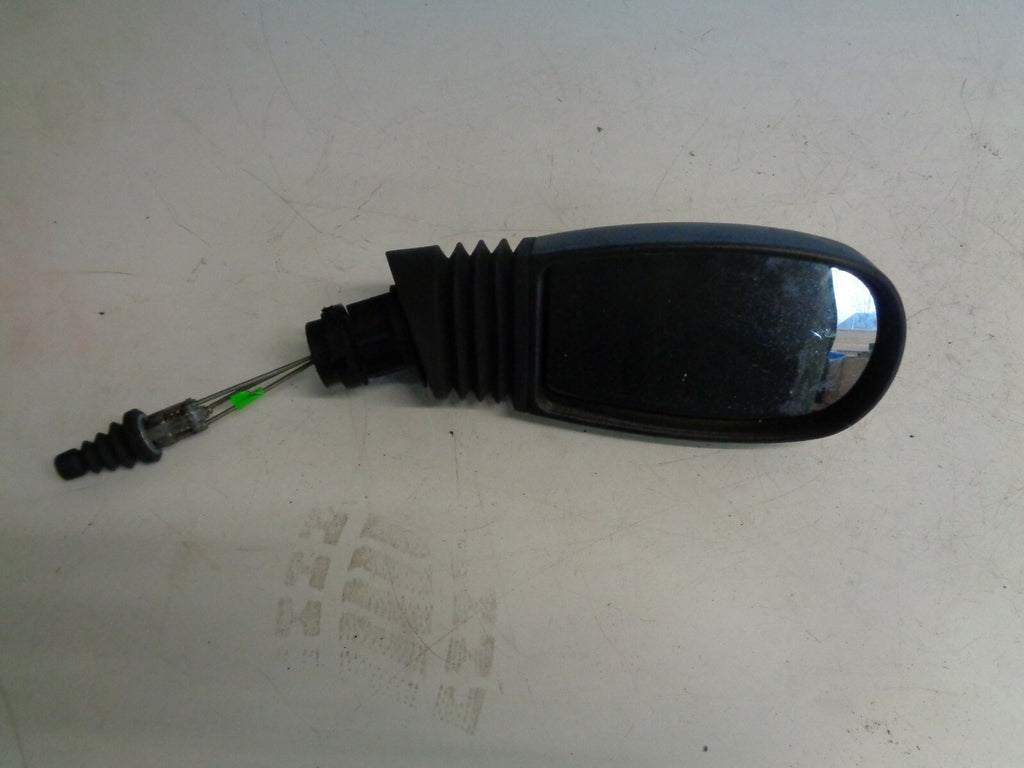 FIAT PUNTO MK2 2002 OS DRIVER SIDE RIGHT MANUAL DOOR WING MIRROR BLACK 0157179