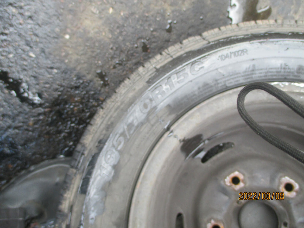 FORD TRANSIT 2004 MK6 STEEL WHEEL WITH TYRE 195/70R15 ANNAITE 195 70 15 INCH