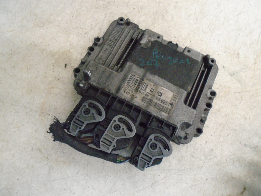 PEUGEOT 207 2007 1.6 DIESEL ECU ENGINE CONTROL MODULE UNIT 9663755480