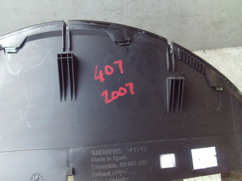 2007 PEUGEOT 407  SPEEDOMETER INSTRUMENT CLUSTER A2C53106013
