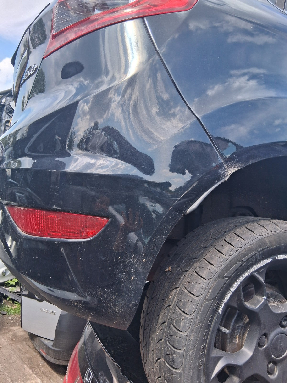 2012 FORD FIESTA ZETEC MK7 5 DOOR COMPLETE REAR BUMPER