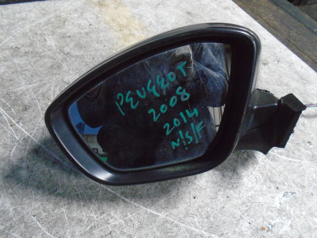 PEUGEOT 2008 2014 MK1 NSF FRONT PASSENGER SIDE WING MIRROR