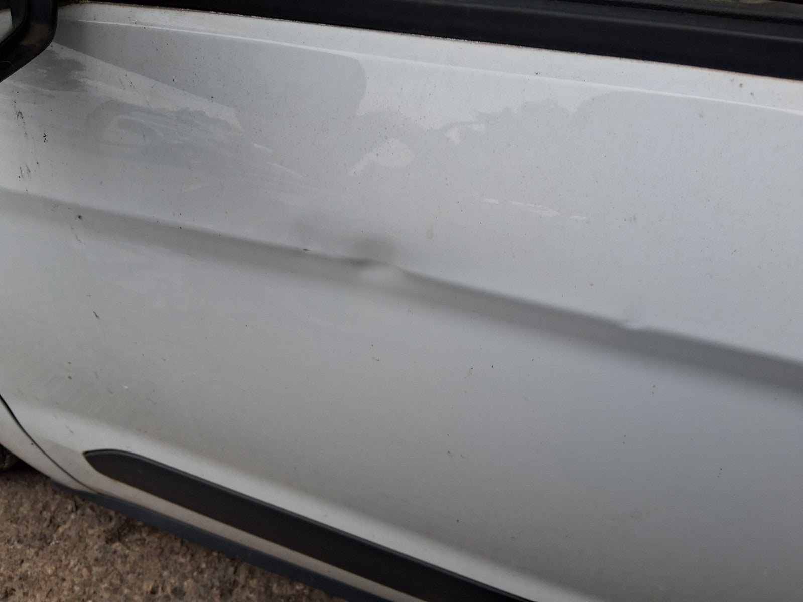2015 FORD TRANSIT COURIER MK1 NSF PASSENGER SIDE FRONT BARE DOOR WHITE