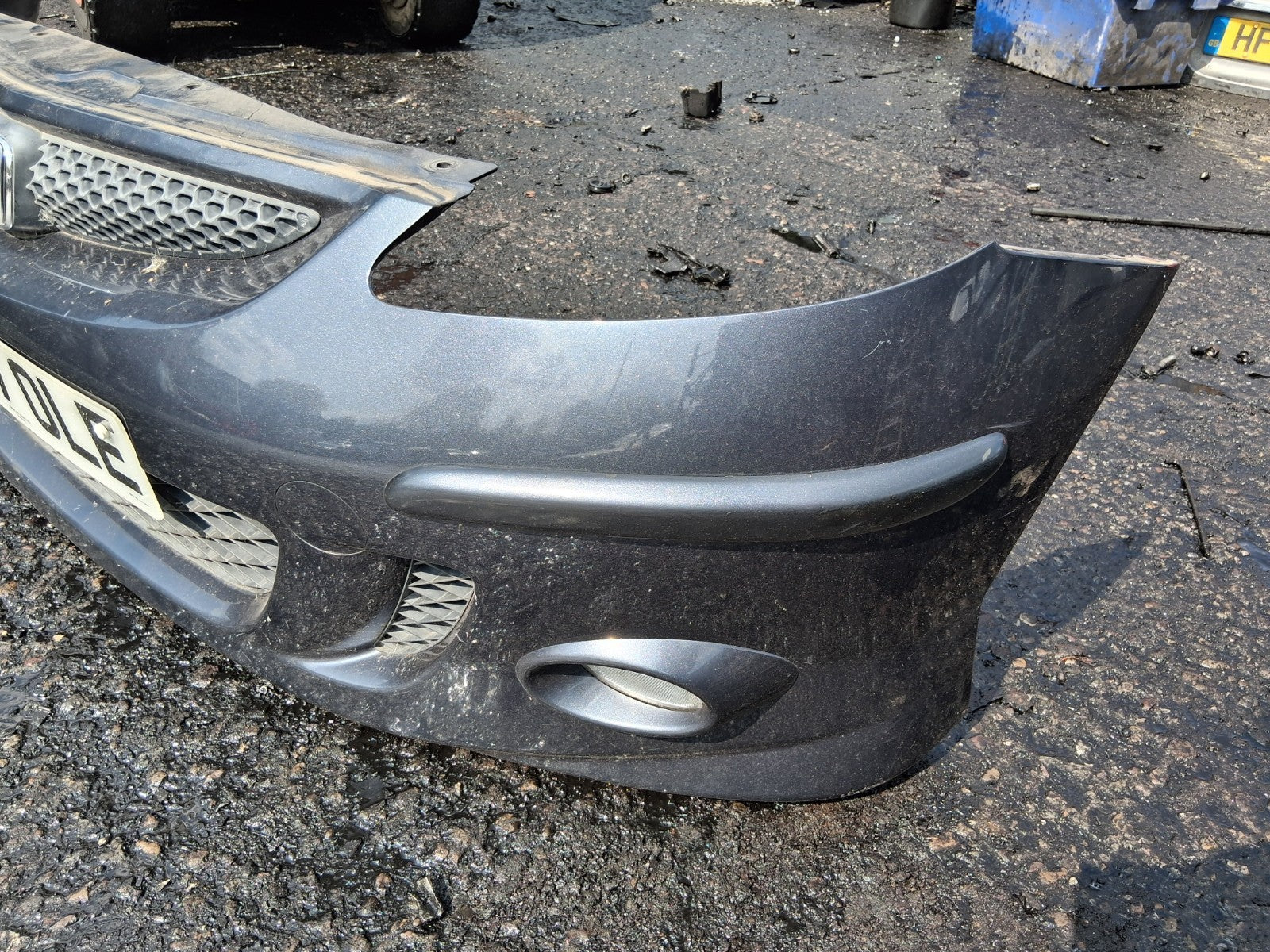 2007 HONDA JAZZ MK2 COMPLETE FRONT BUMPER WITH GRILLS & FOG LIGHTS BLUE