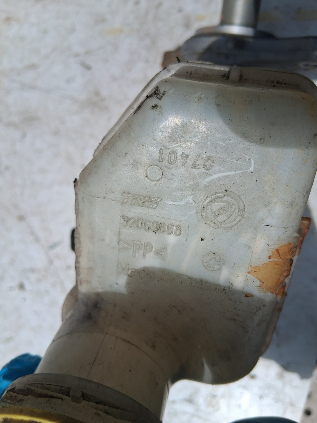 FIAT 500 2016 1.2 PETROL BRAKE MASTER CYLINDER 32069666