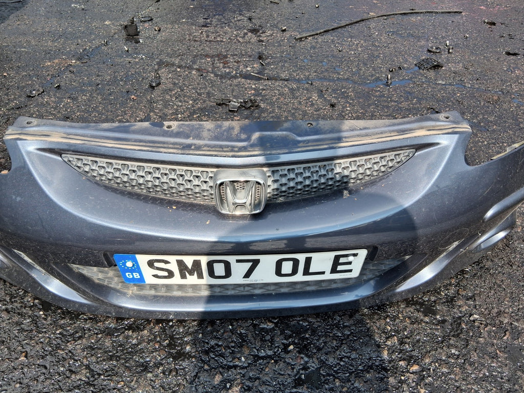 2007 HONDA JAZZ MK2 COMPLETE FRONT BUMPER WITH GRILLS & FOG LIGHTS BLUE