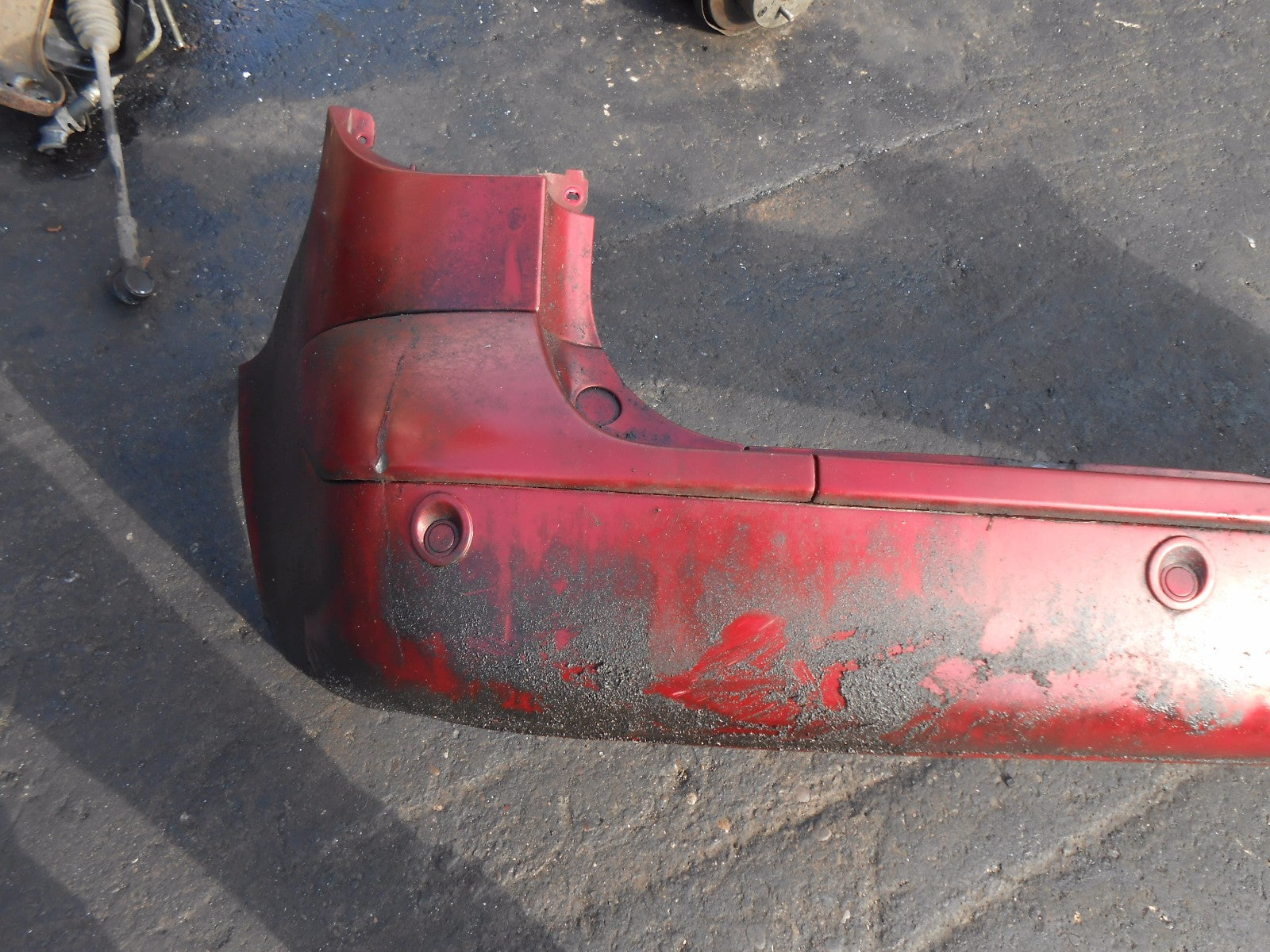 RENAULT LAGUNA 2005 2 MK2 ESTATE REAR BUMPER BURGUNDY RED