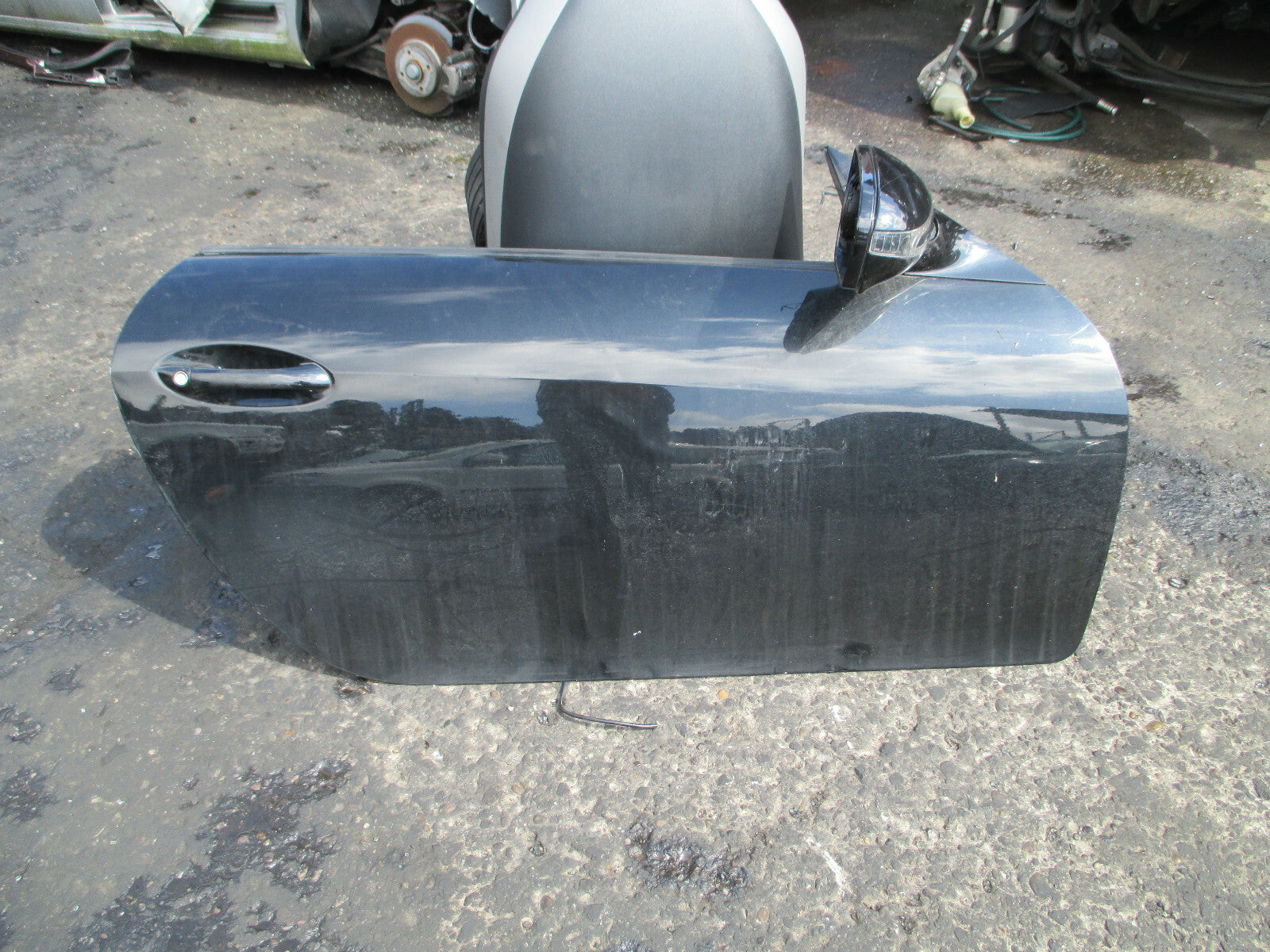 MERCEDES BENZ SLK 2010 3 DOOR OS DRIVER SIDE BARE DOOR BLACK