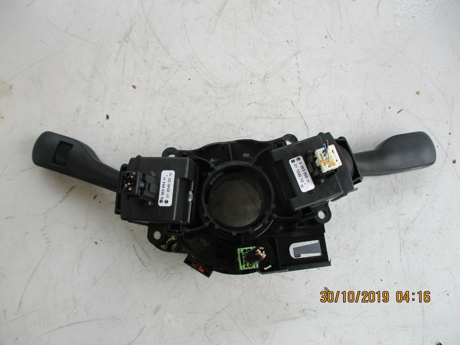 BMW 3 SERIES E46 2000 HEADLIGHT WIPER STALKS & SLIP RING 8363664 8363668 8376445