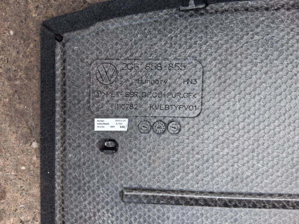 2024 VOLKSWAGEN POLO MK6 FACELIFT REAR STORAGE PARCEL SHELF LOAD COVER 2G6858855