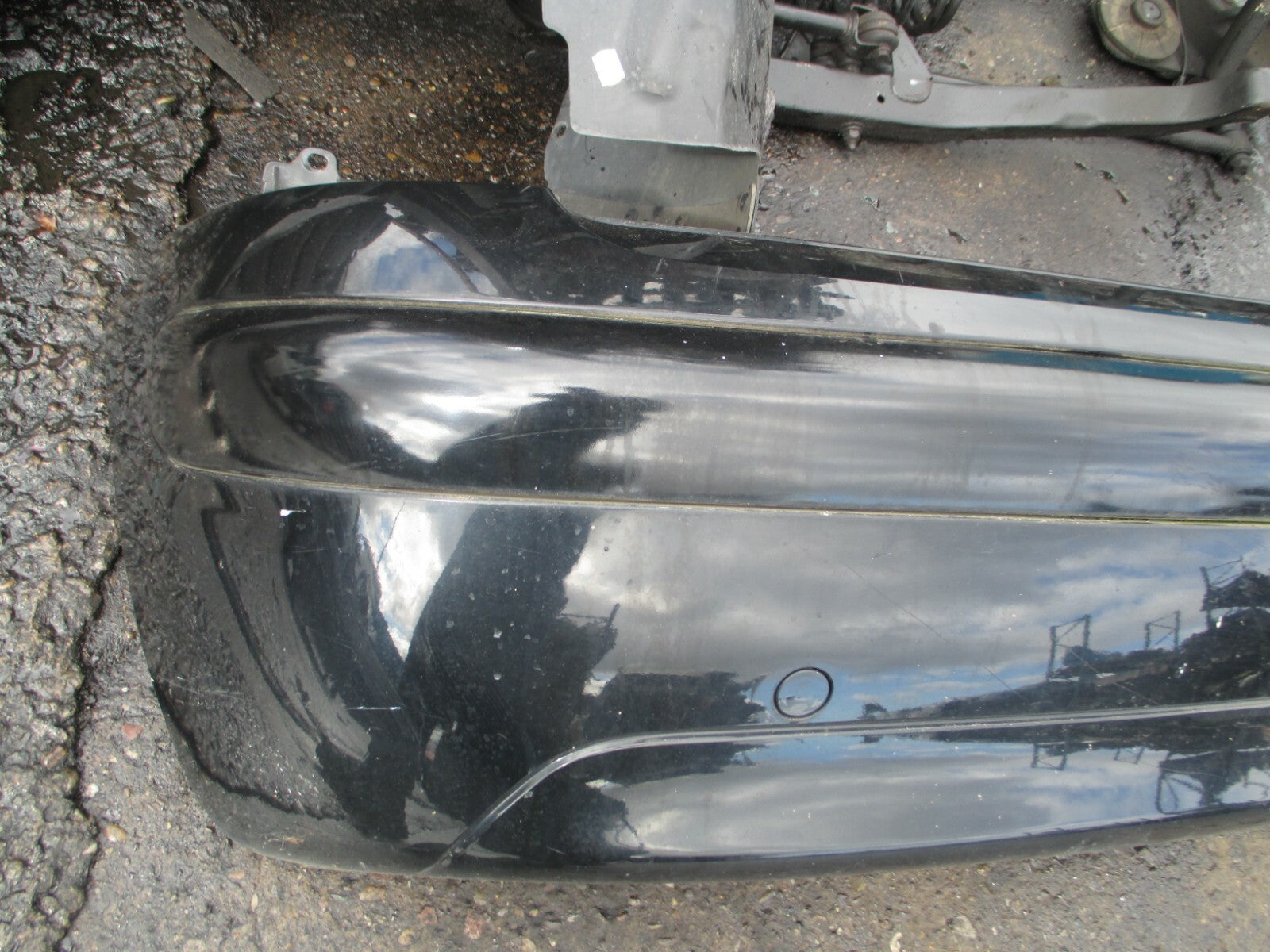 CITROEN C3 2006 COMPLETE REAR BACK BLACK PLASTIC GLOSS BLACK BUMPER